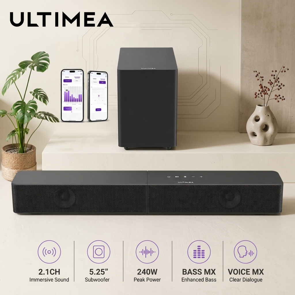 Home Cinema In - ULTIMEA Poseidon R3T 2.1ch Soundbar with