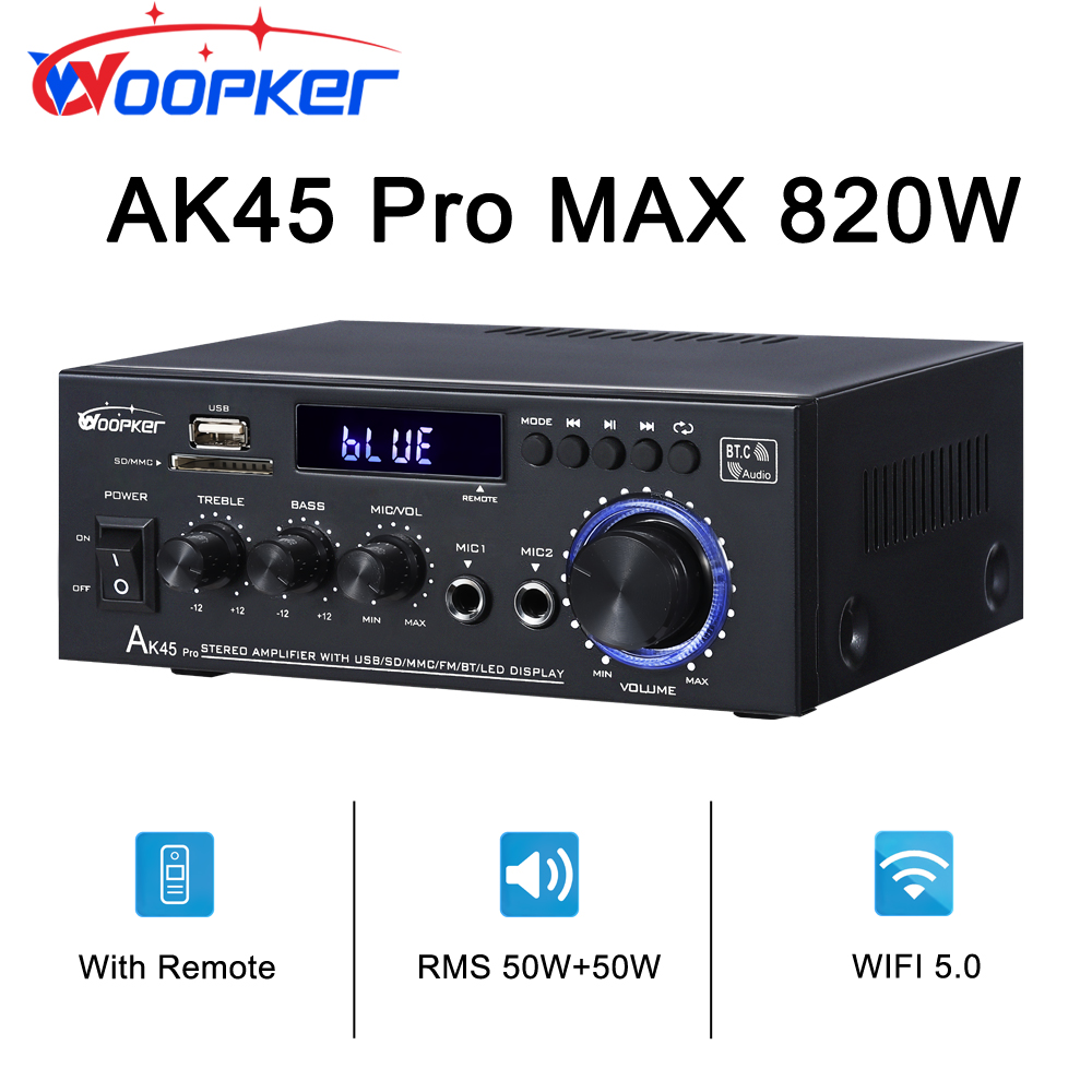 Home Cinema Audio System - Woopker Audio Amplifier AK45/AK45 Pro Max