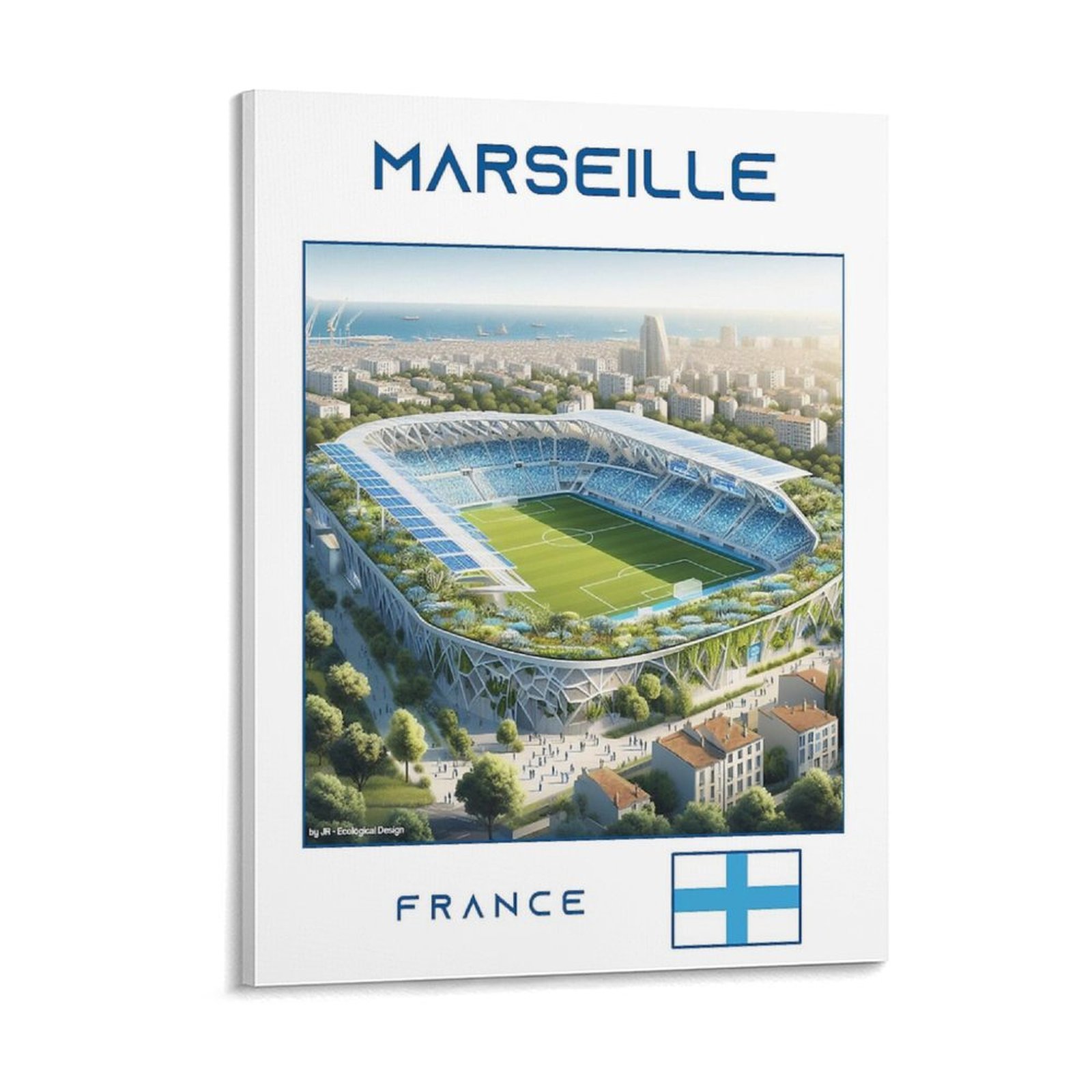 Home Cinema Design - Marseille Stadium Ecological Design Canvas Painting