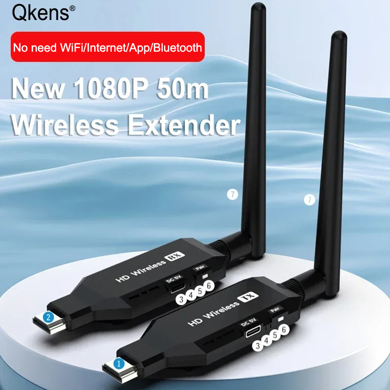 Home Cinema Tv Screen - 1080p 50m Wireless Video Transmitter Receiver