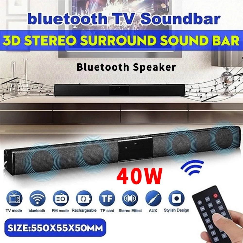 Home Cinema Chairs - 40W Bluetooth Speaker column High Power
