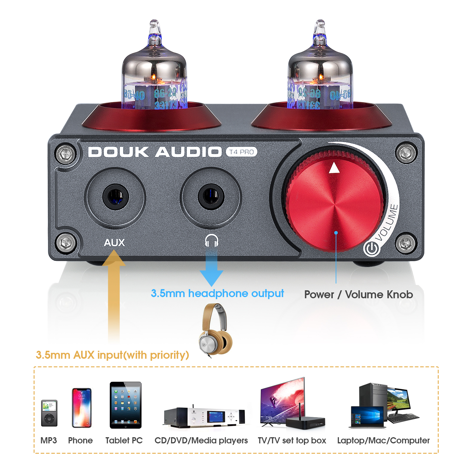 Douk Audio Mini JAN5654 Vacuum - Home Cinema Audio System 评论和价格