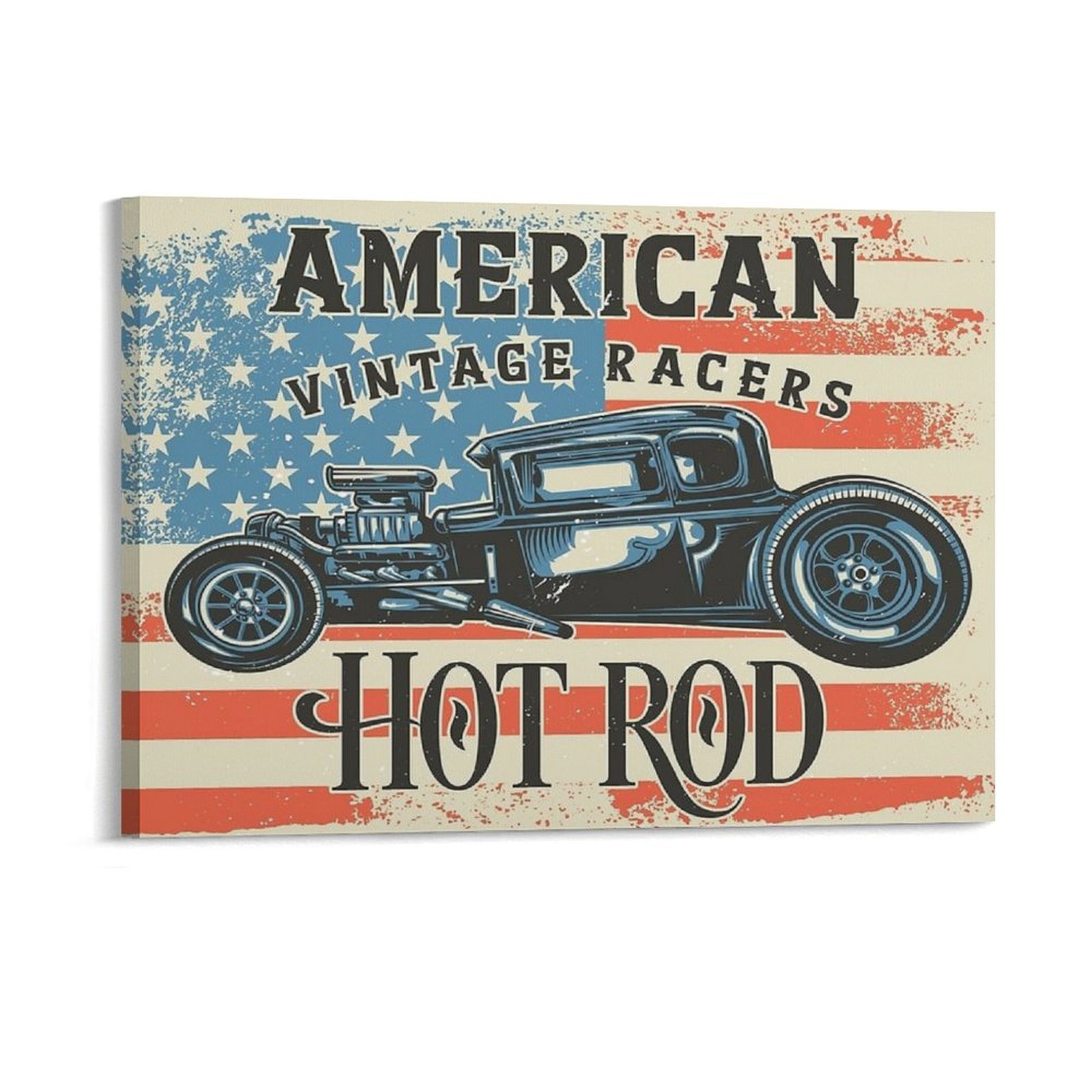 American Hot Rod Canvas Painti - Home Cinema Design 评论和价格