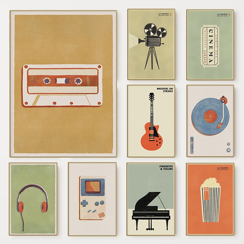 Minimalist 90s Pop Culture Pos - Home Cinema Gifts 评论和价格