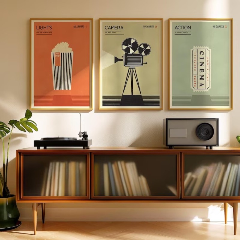 Minimalist 90s Pop Culture Pos - Home Cinema Gifts 评论和价格