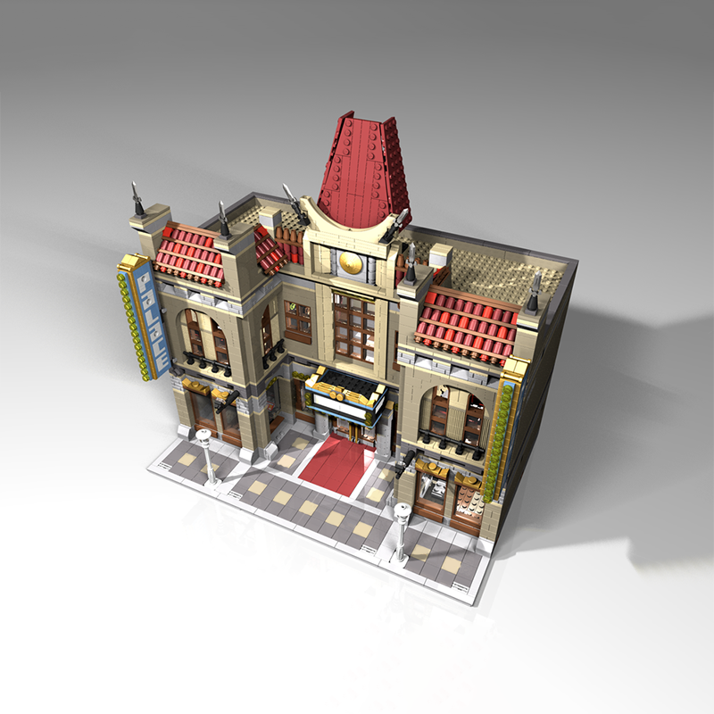3486PCS MOC Street View Chines - Home Cinema Diy 评论和价格