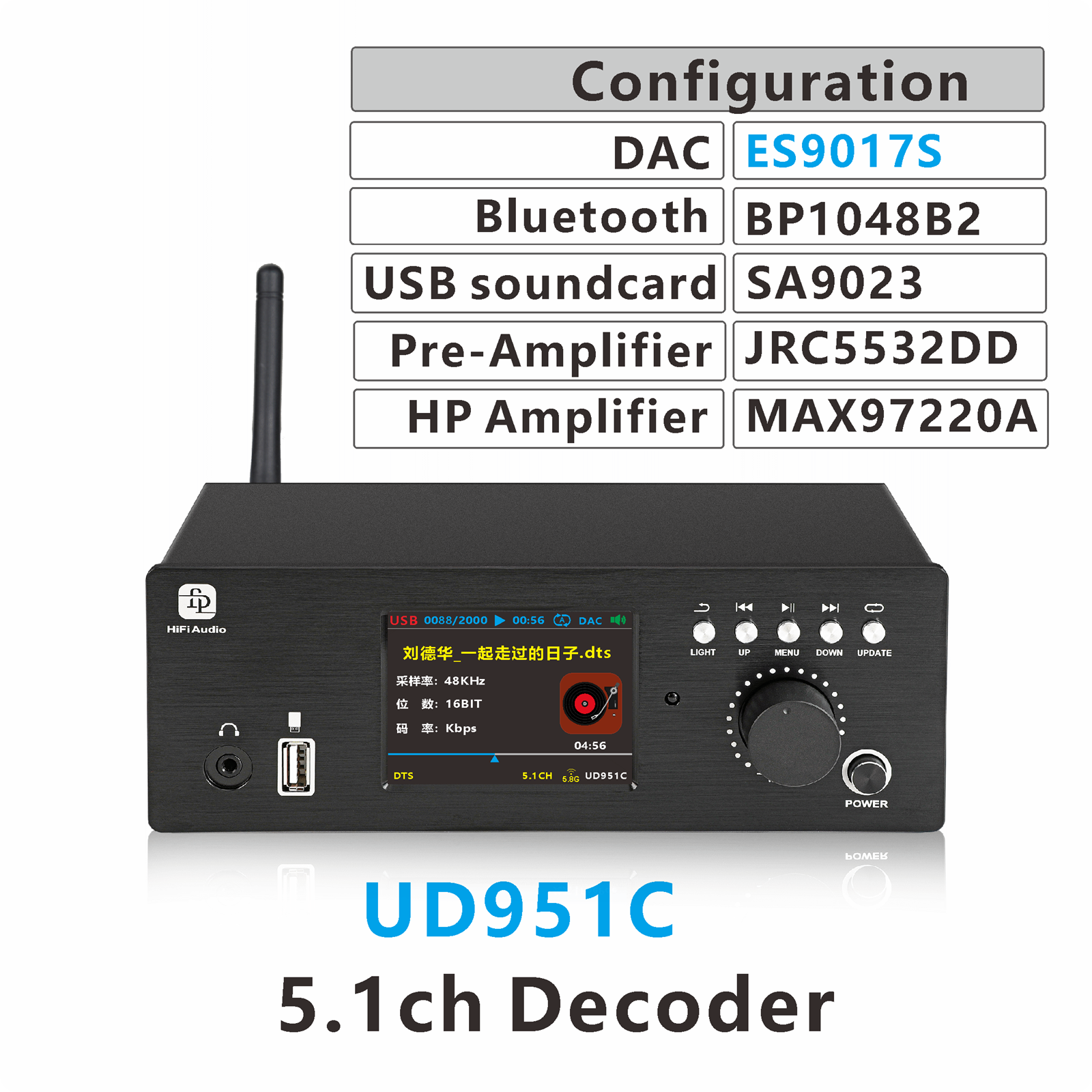 dts ac3 5.1 Audio Decoder conv - Surround Sound Decoder 评论和价格