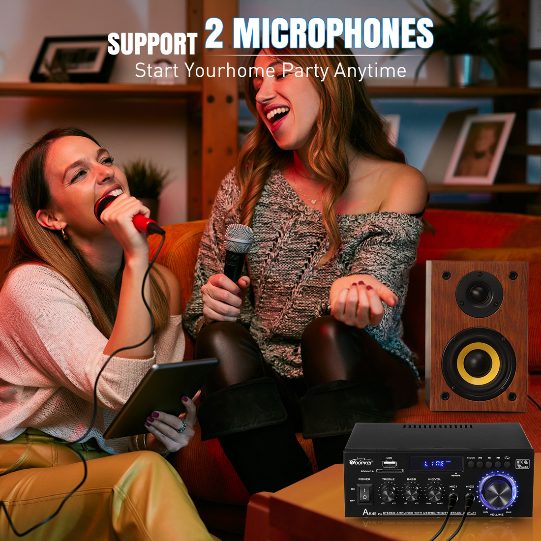 Woopker Audio Amplifier AK45/A - Home Cinema Audio System 评论和价格