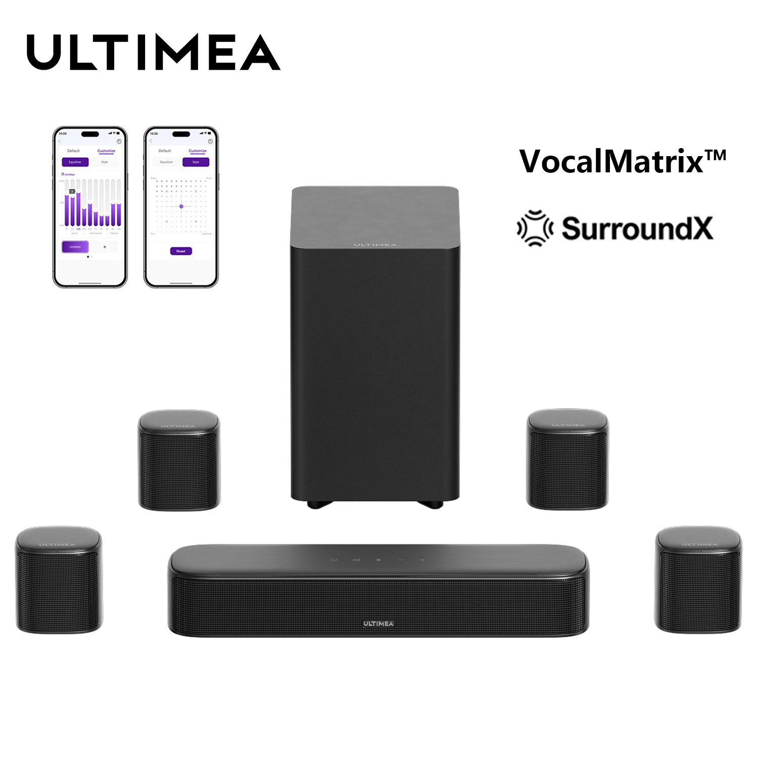 ULTIMEA 7.1ch Sound Bar with S - Home Theater Speaker 评论和价格