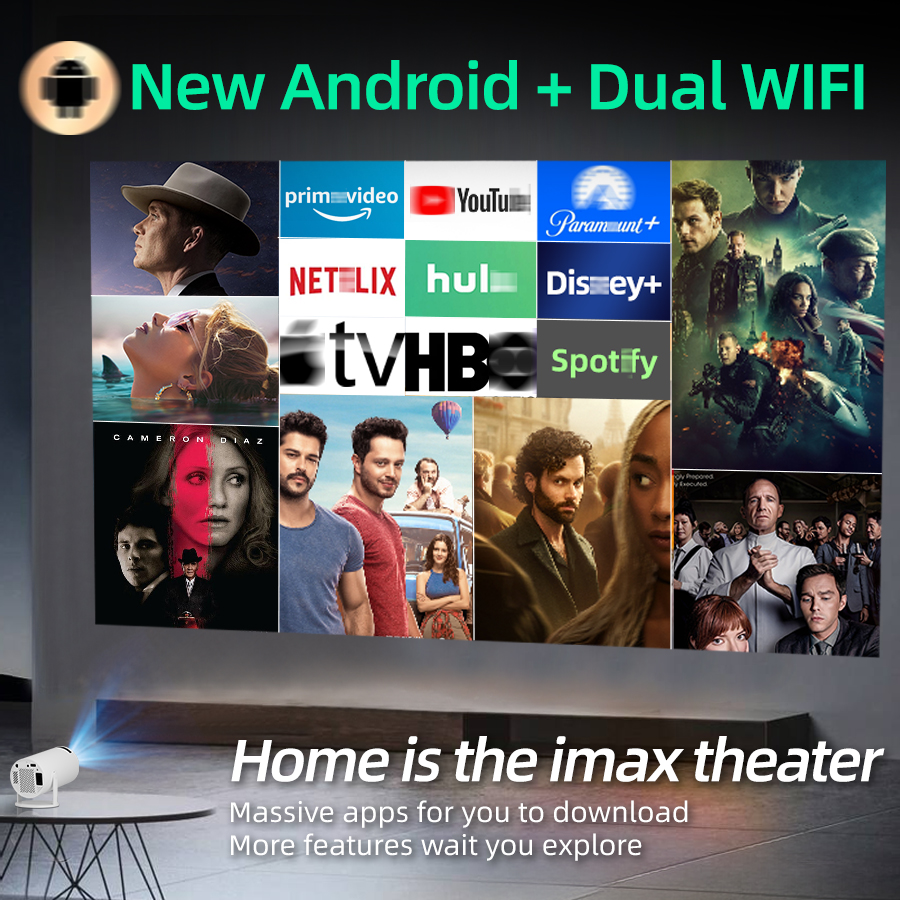 4K home theater projector, bui - Home Cinema Gifts 评论和价格