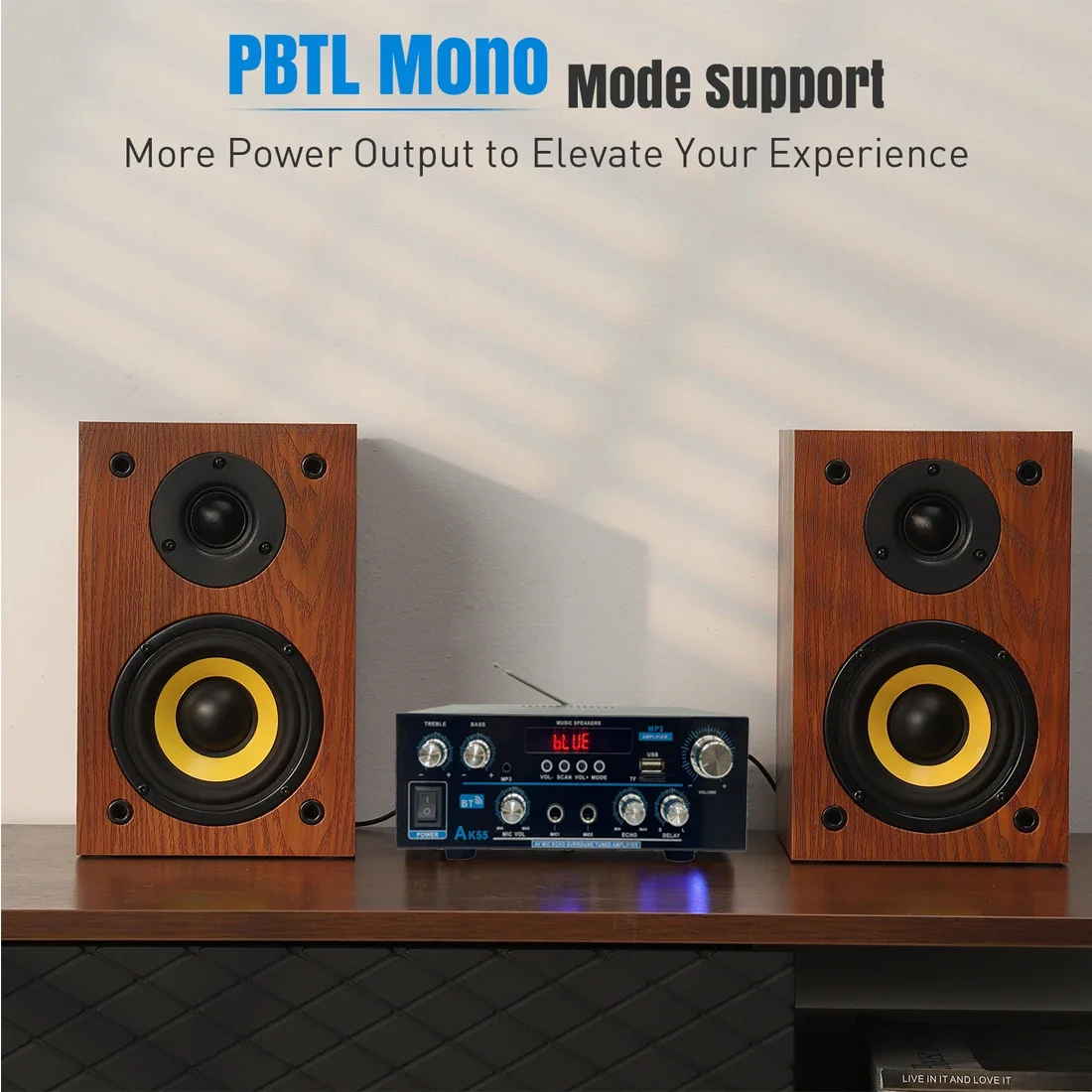 AK55-Lite Sound Amplifier Max  - Home Cinema Audio System 评论和价格