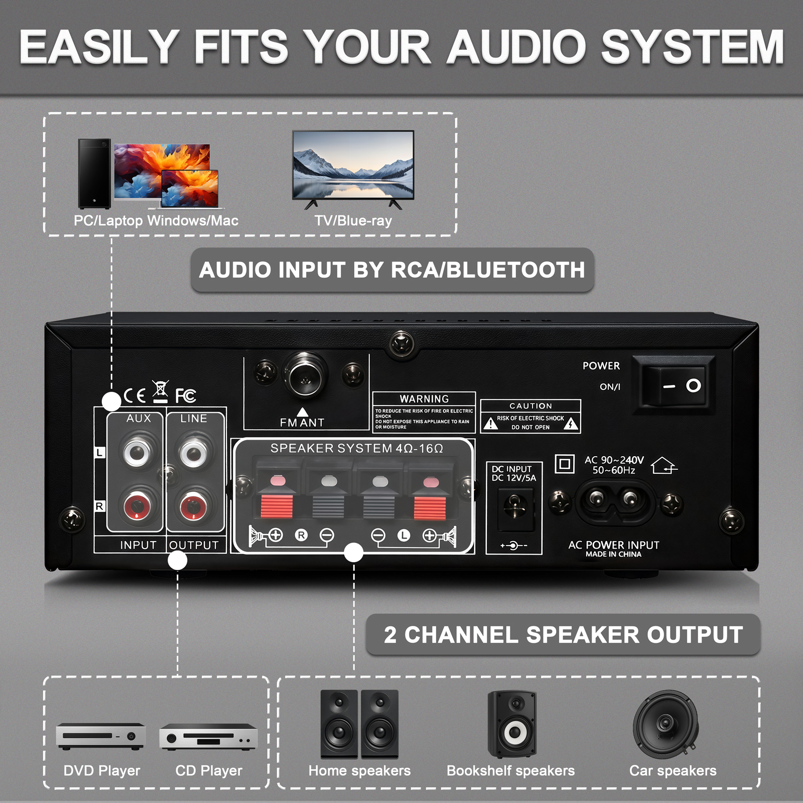 Woopker AK50 HIFI Audio Amplif - Home Cinema Audio System 评论和价格