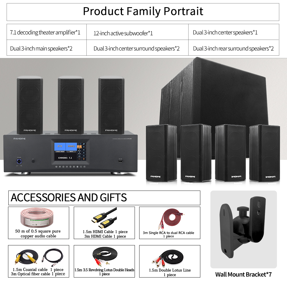 7.1DTS Mini Satellite Home The - Surround Sound Decoder 评论和价格