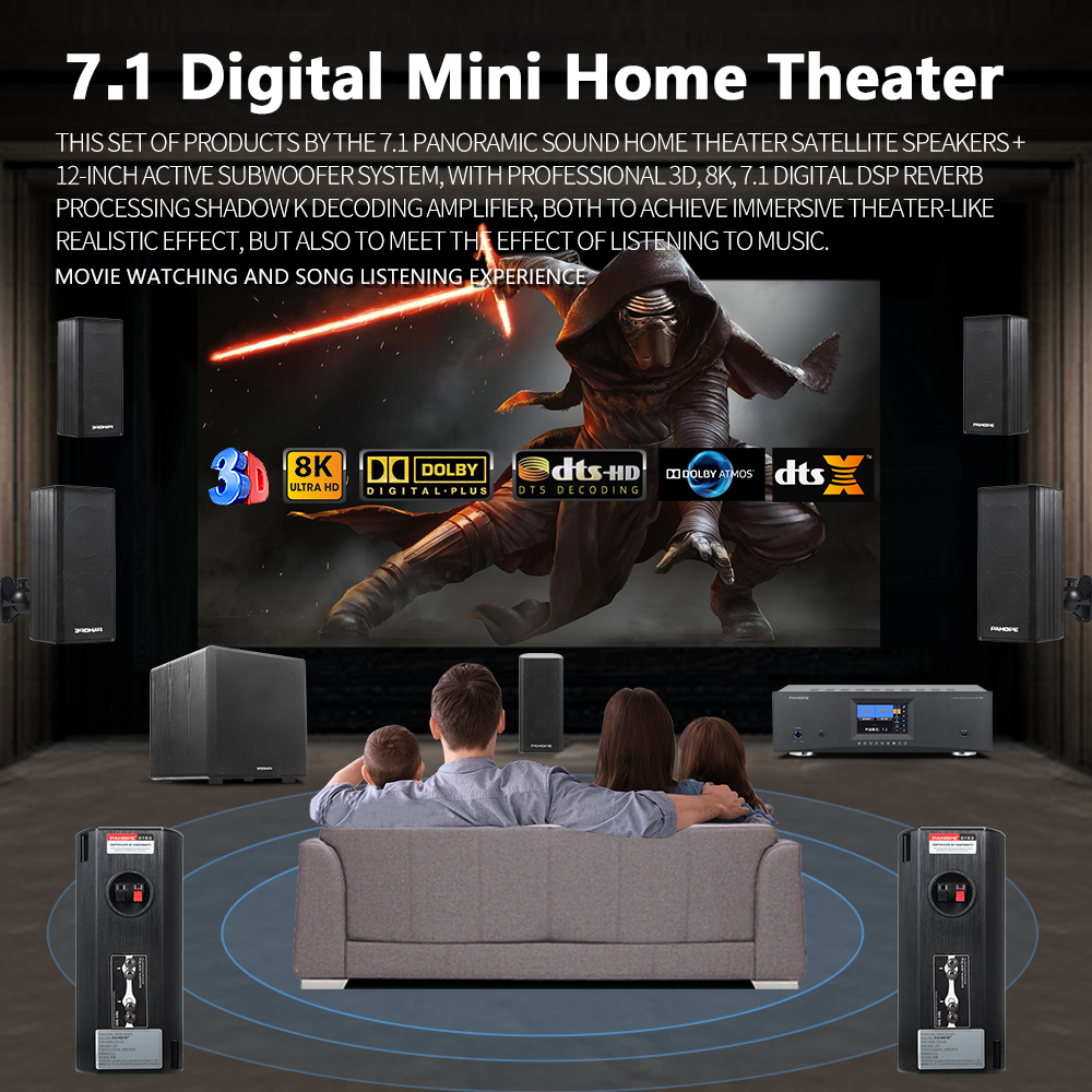 7.1DTS Mini Satellite Home The - Surround Sound Decoder 评论和价格