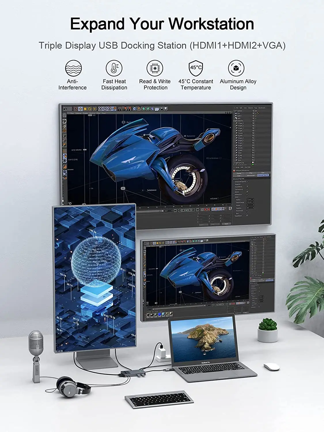 QGeeM USB 3.0 Docking Station, - Home Cinema Usb 评论和价格