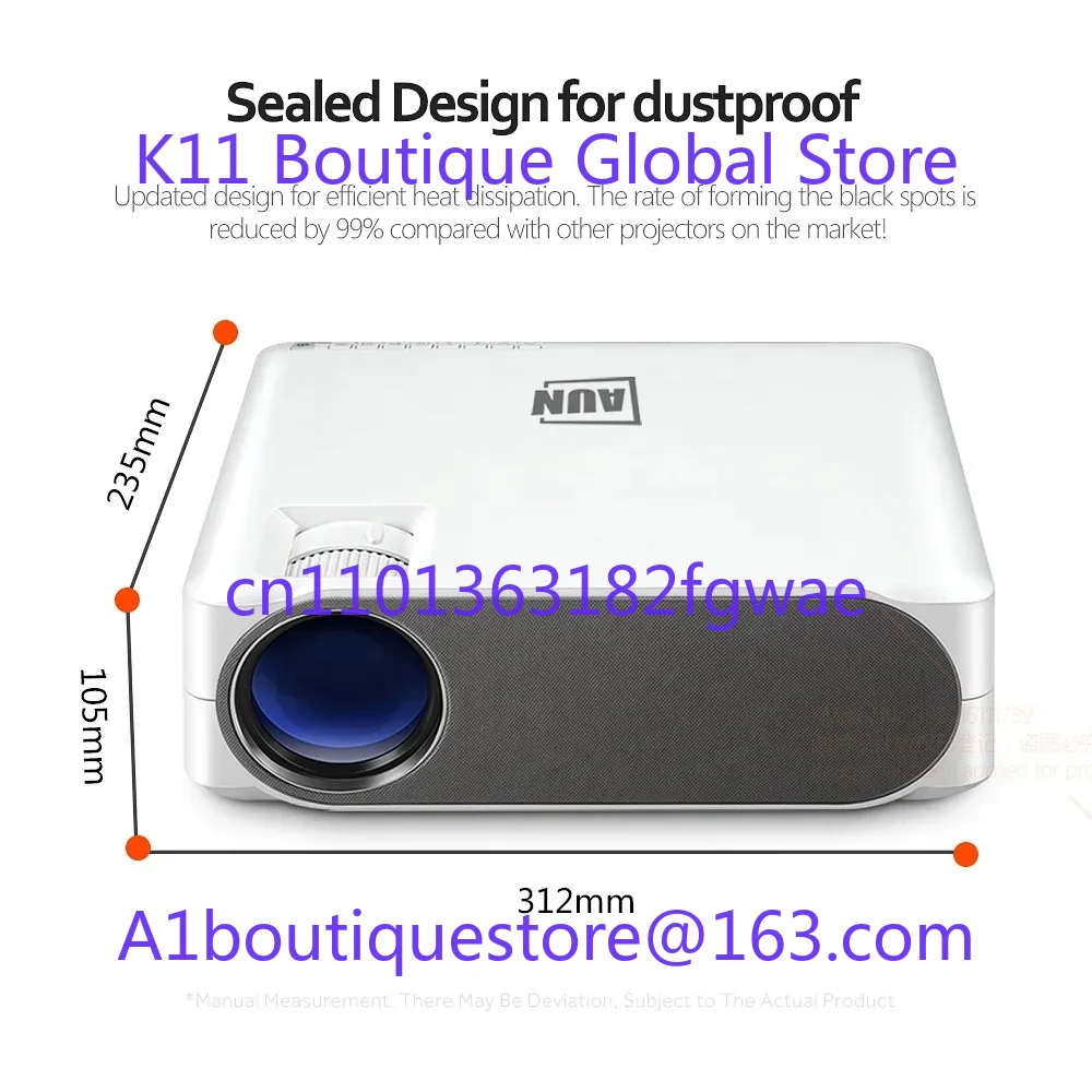 AUN Full HD Android Projector  - Home Cinema Diy 评论和价格
