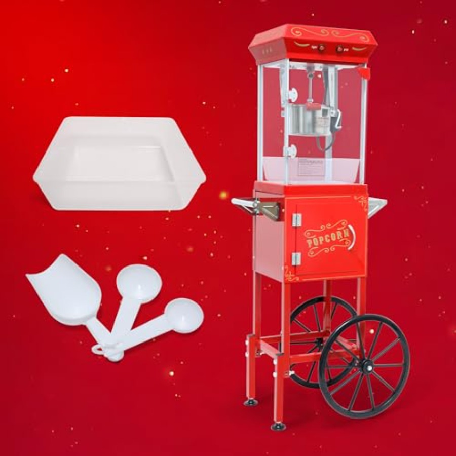 Popcorn Machine with Cart on W - Popcorn Machine Home 评论和价格