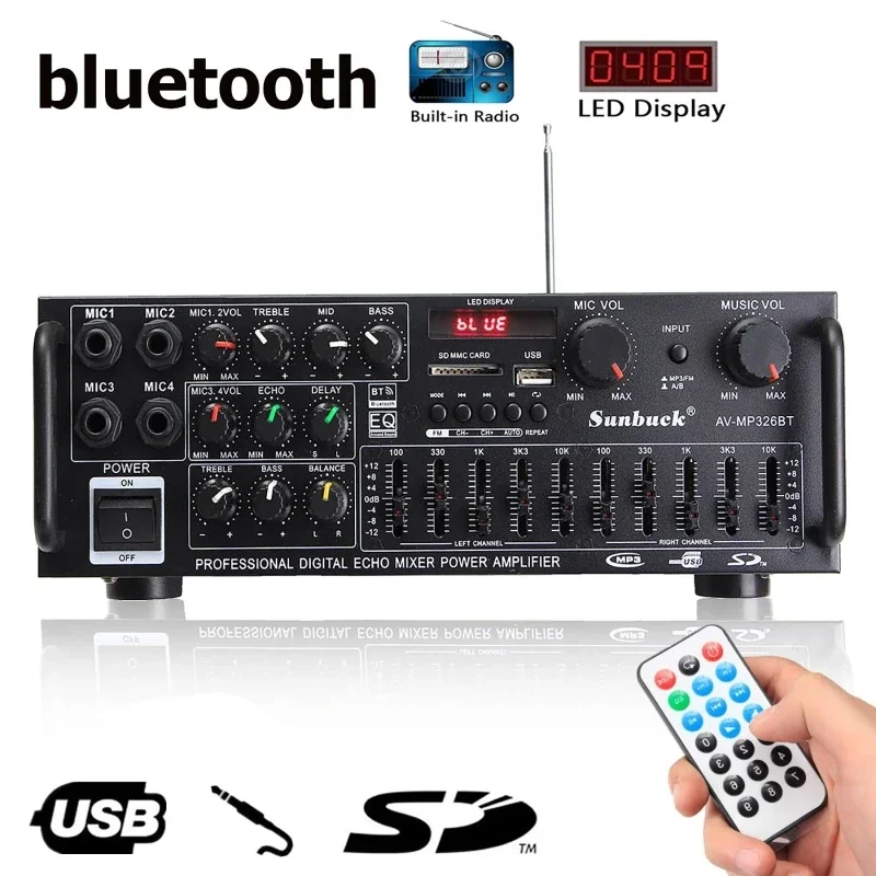 2000W bluetooth Audio Power Am - Home Cinema Audio System 评论和价格