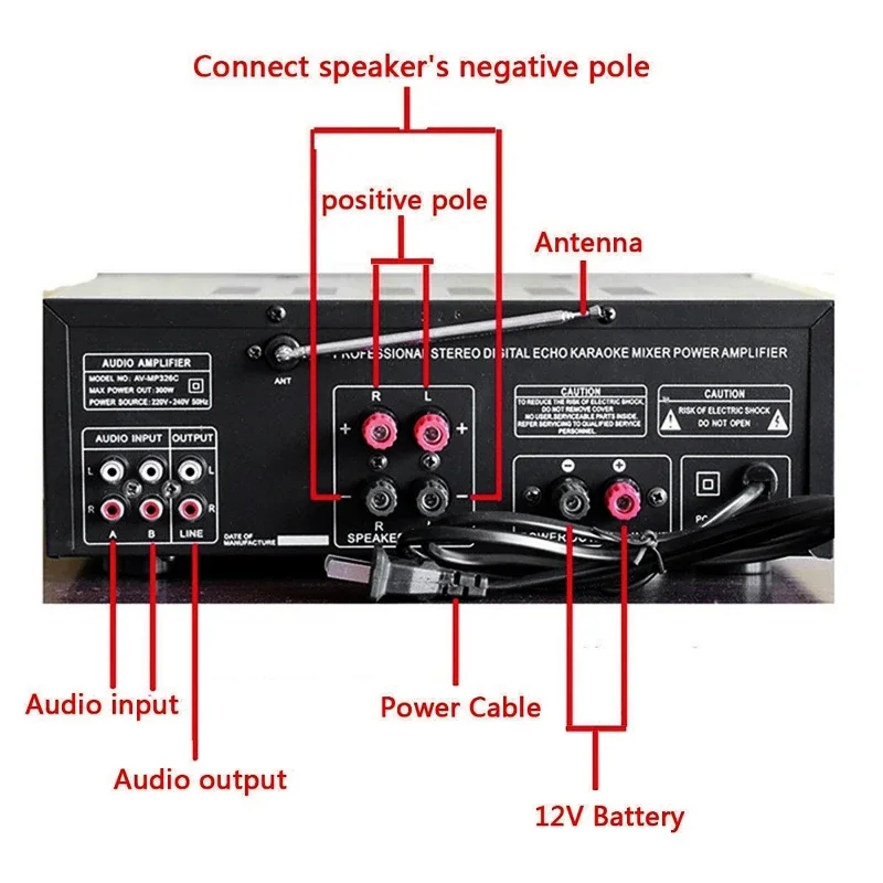2000W bluetooth Audio Power Am - Home Cinema Audio System 评论和价格
