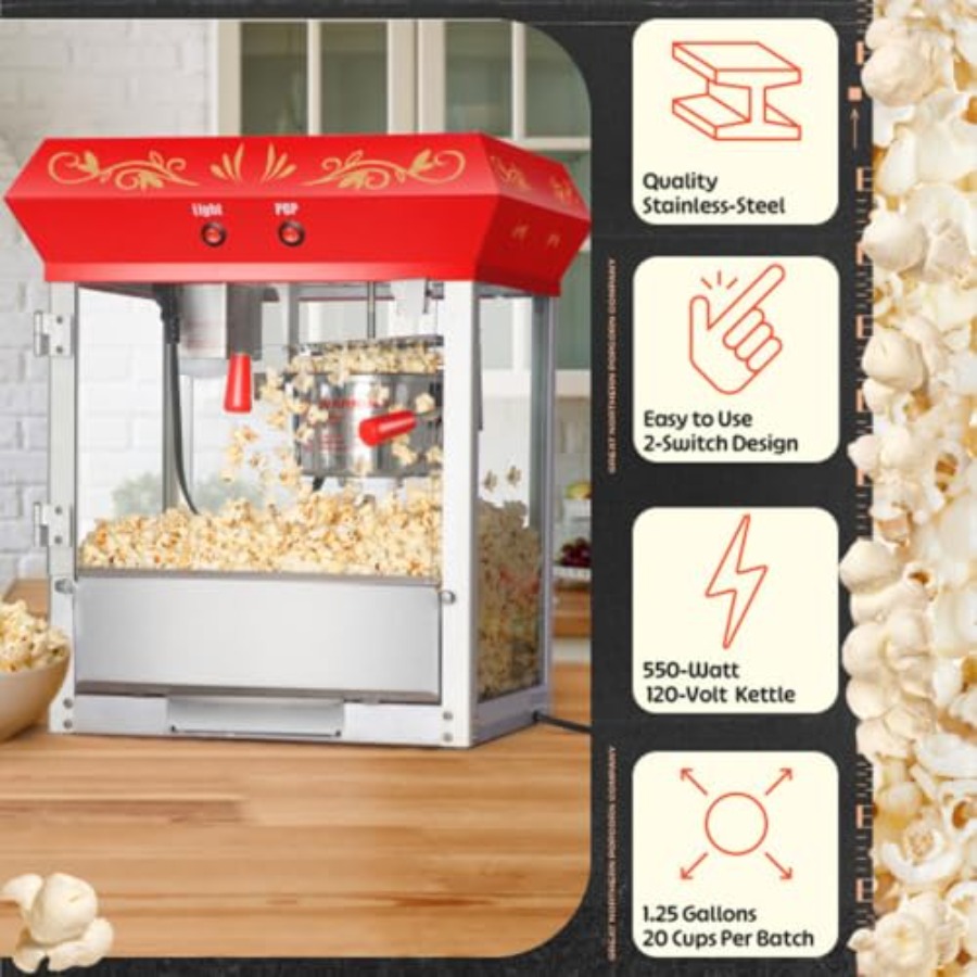 Popcorn Machine 4oz Popper wit - Popcorn Machine Home 评论和价格