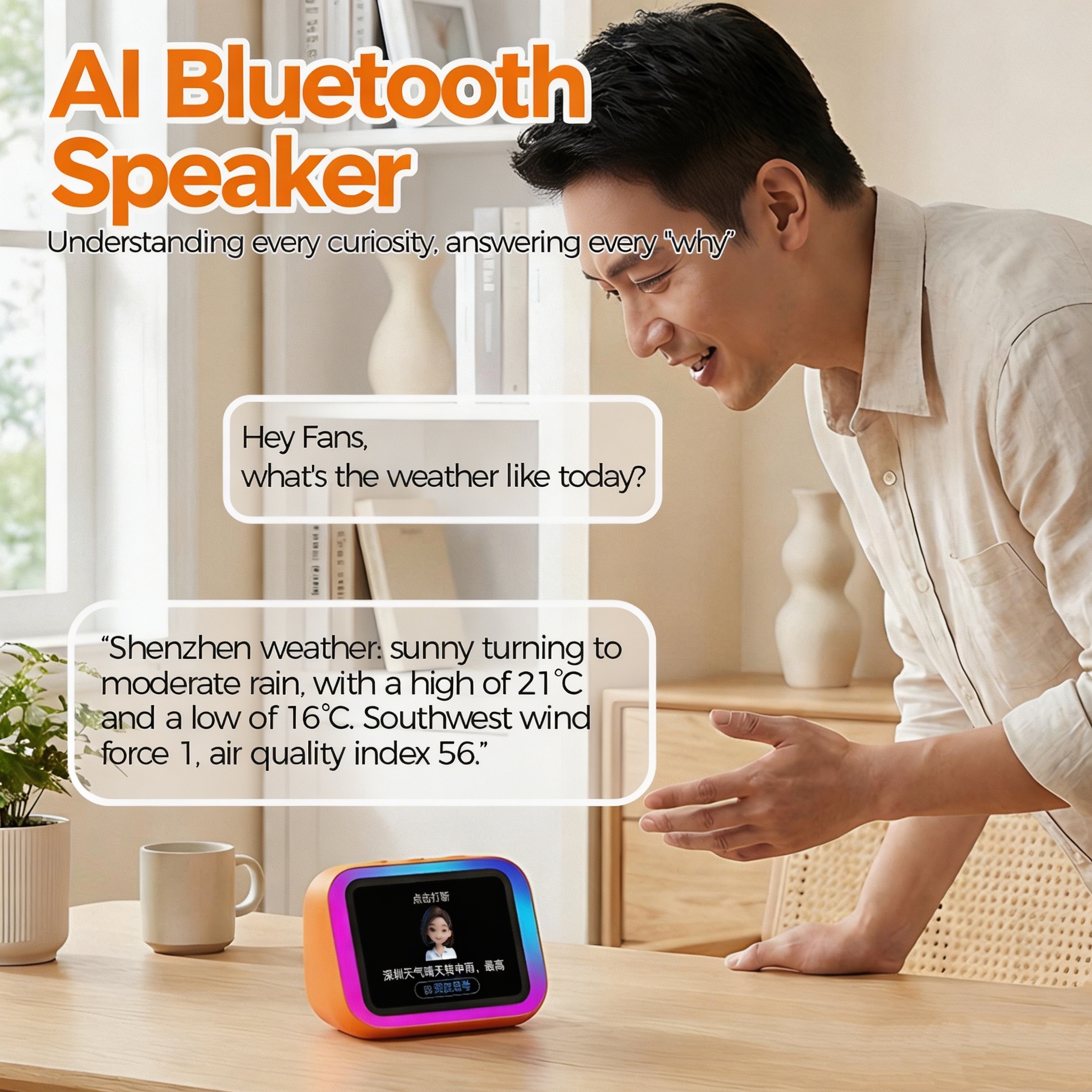 AI Bluetooth Speaker 5.4 AI vo - Home Cinema In 评论和价格