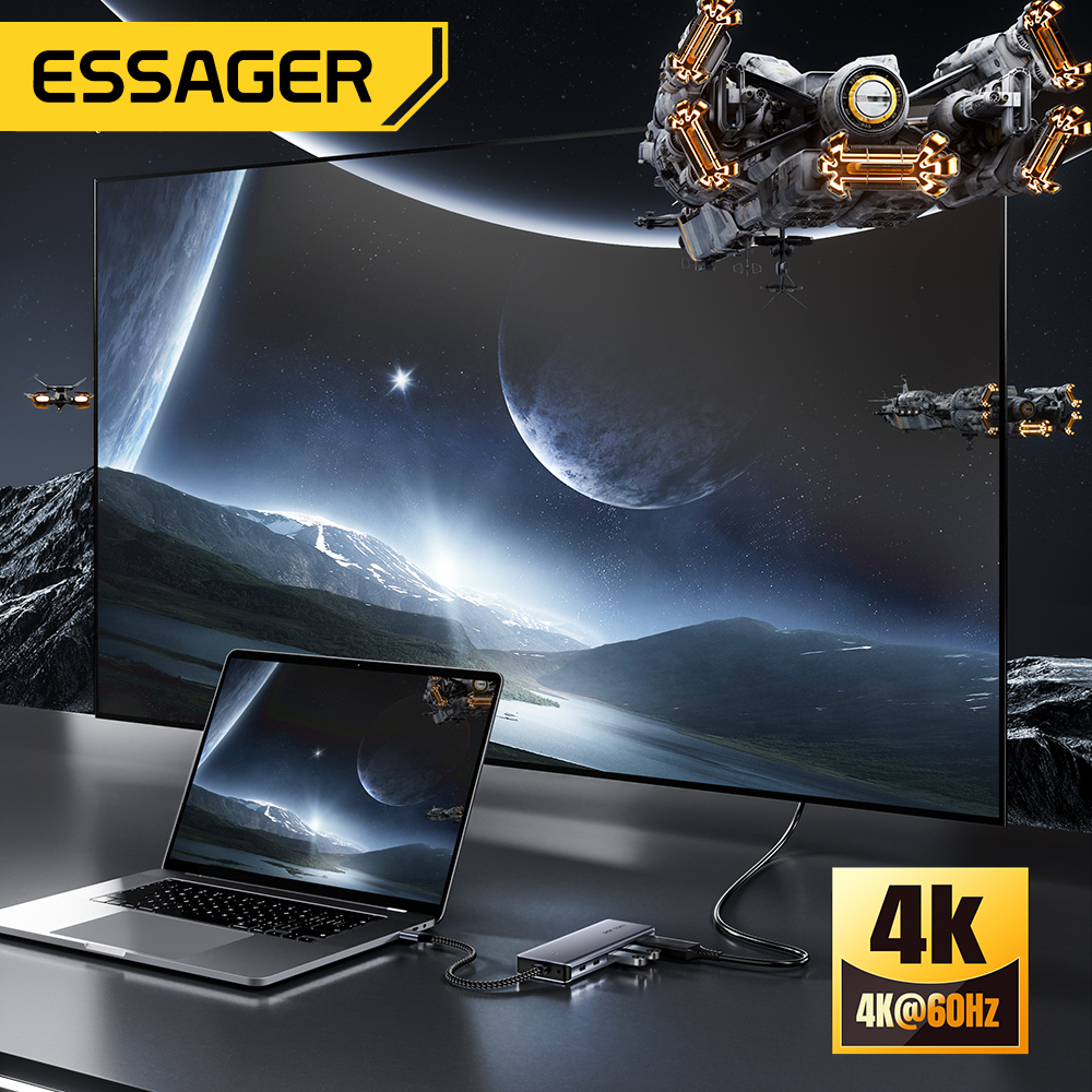 Essager USB C Hub With M.2 SSD - Home Cinema Usb 评论和价格