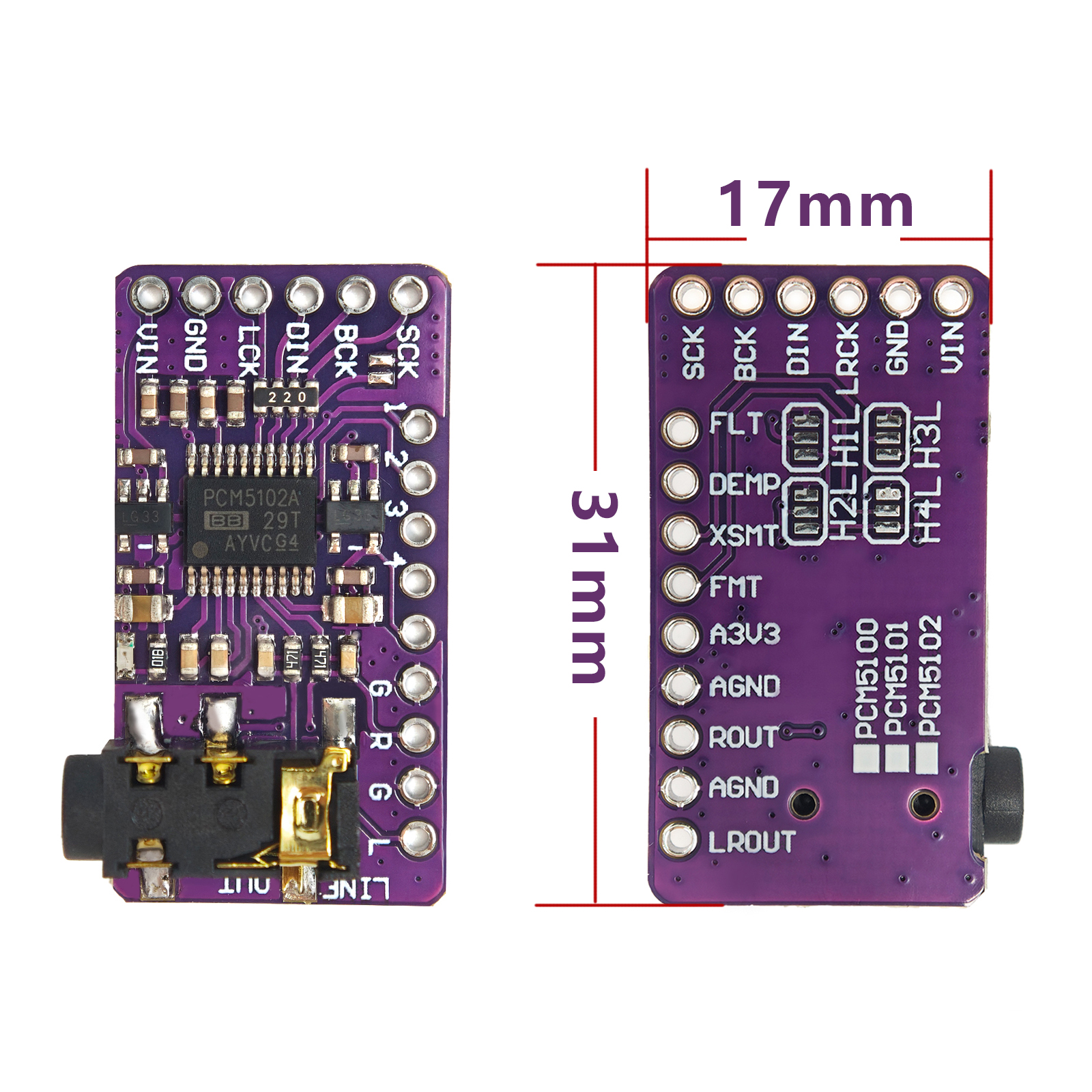 PCM5102A I2S DAC Decoder Modul - Surround Sound Decoder 评论和价格