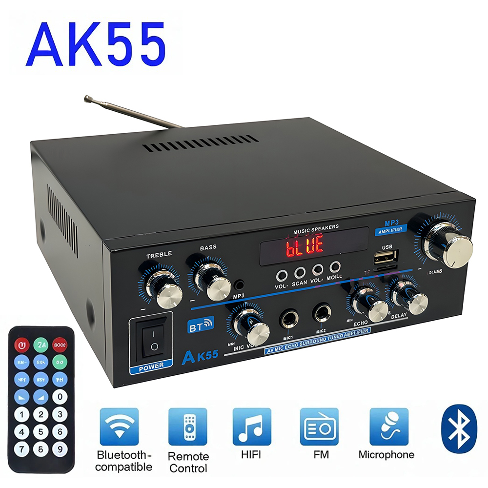 AK55 HiFi Digital Amplifier Ch - Home Cinema Audio System 评论和价格