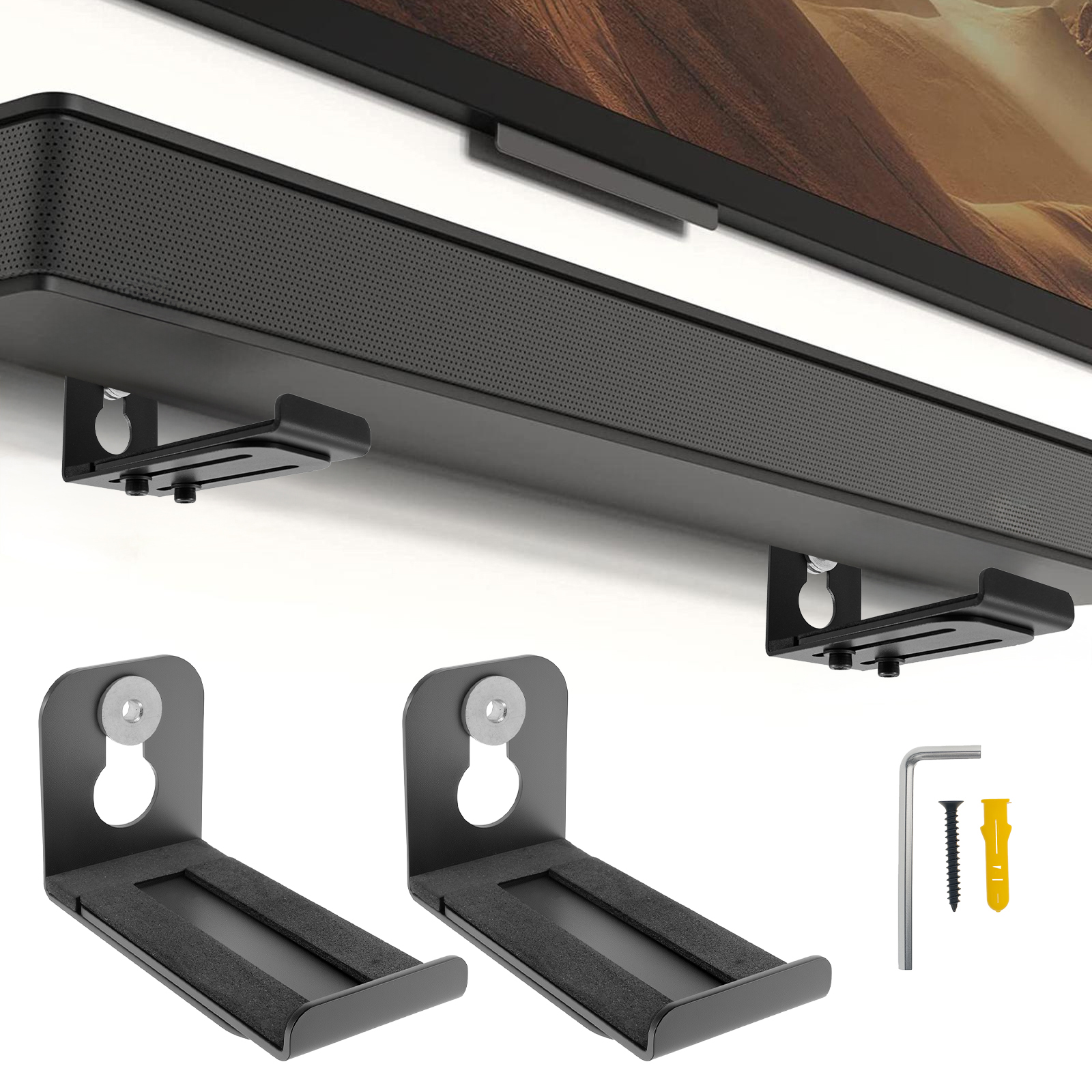 2Pcs Soundbar Speaker Stands W - Home Cinema In 评论和价格