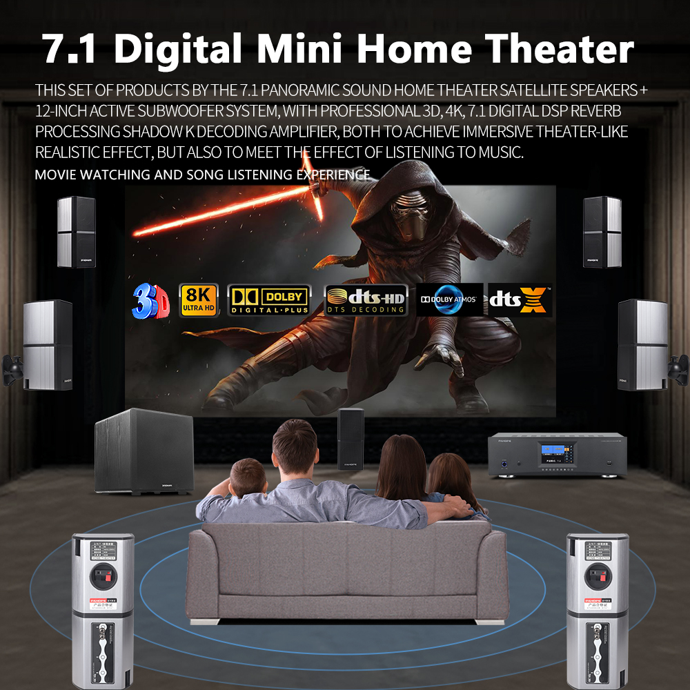 7.1DTS Mini Satellite Home The - Surround Sound Decoder 评论和价格