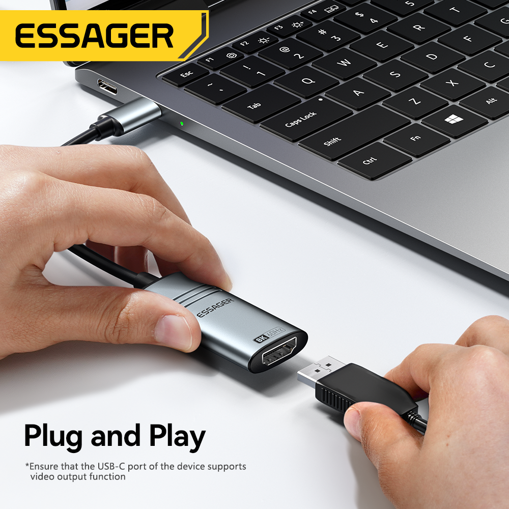 Essager HDMI To USB Type C Ada - Home Cinema Usb 评论和价格