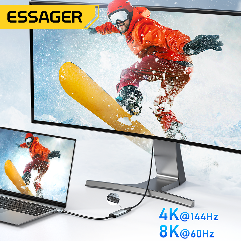 Essager HDMI To USB Type C Ada - Home Cinema Usb 评论和价格