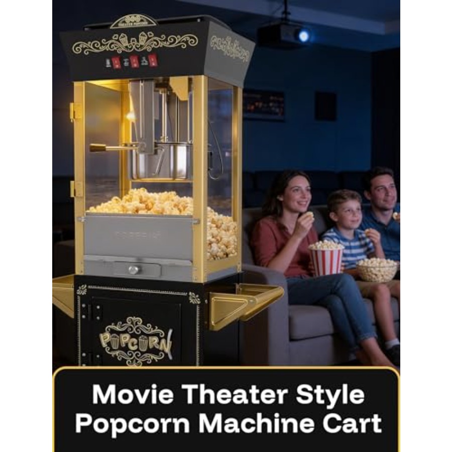 Retro Professional Popcorn Mak - Popcorn Machine Home 评论和价格