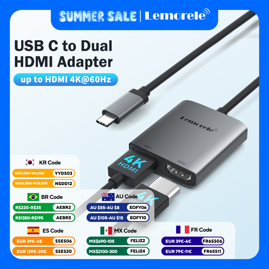 Lemorele 4K USB-C to HDMI Adap - Home Cinema Usb 评论和价格