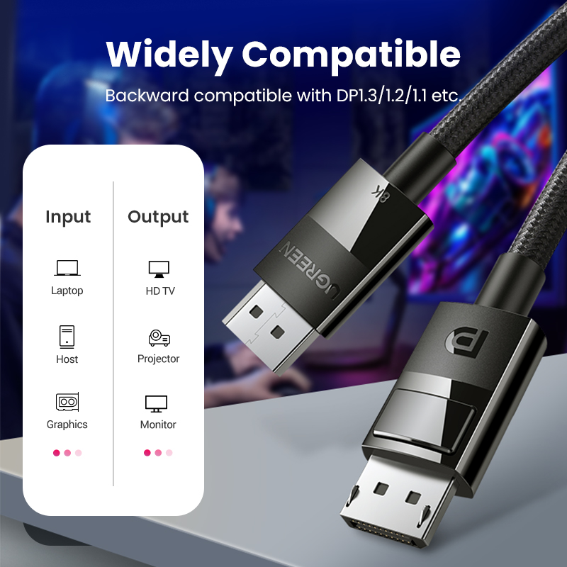 UGREEN DisplayPort Cable 8K DP - Home Cinema Projector Xiaomi 评论和价格