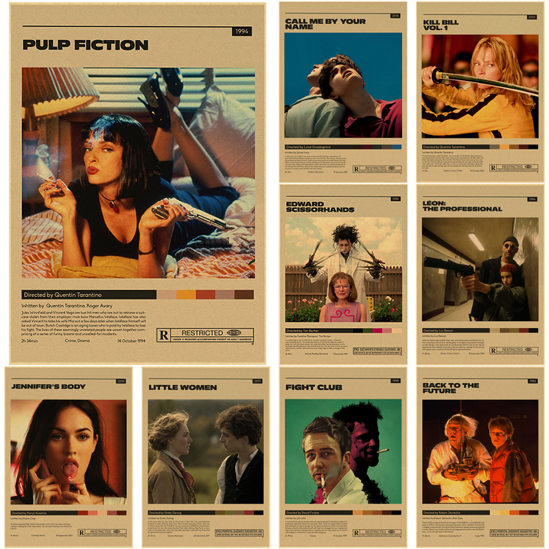 Classic Movie Posters Pulp Fic - Home Cinema Diy 评论和价格