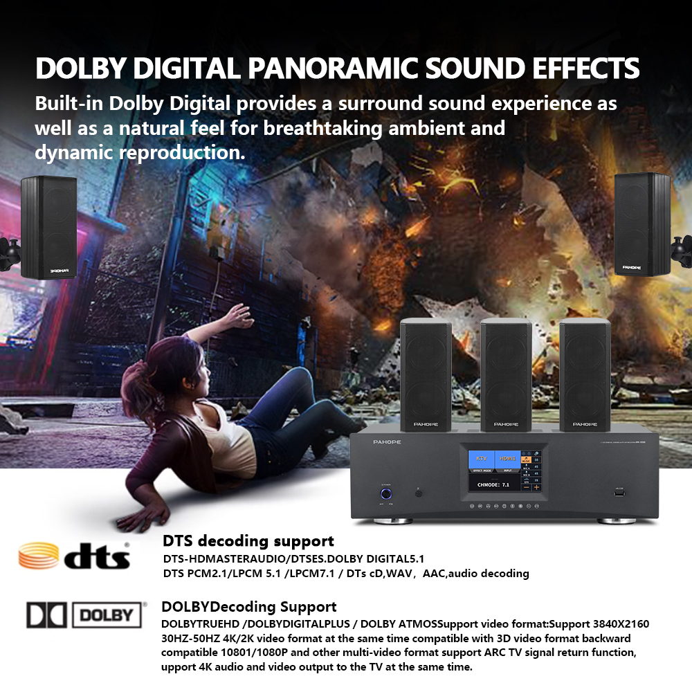 7.1 Digital Home Theater Audio - Surround Sound Decoder 评论和价格