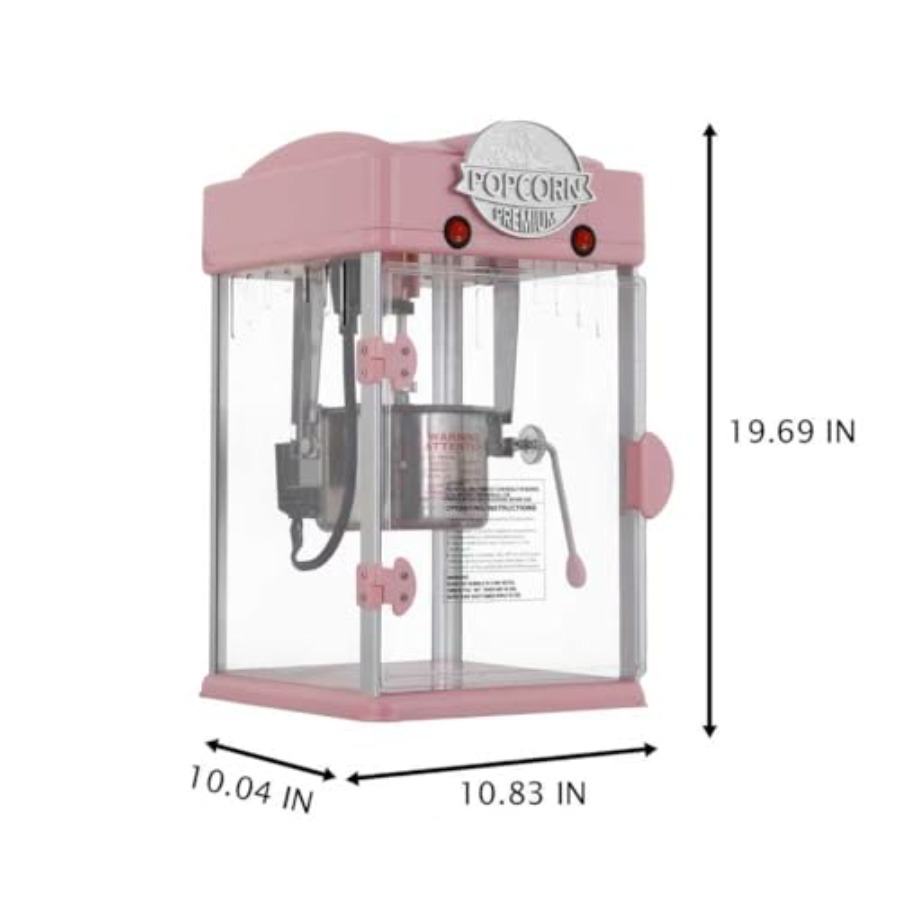 Pink 8oz Popcorn Machine with  - Popcorn Machine Home 评论和价格